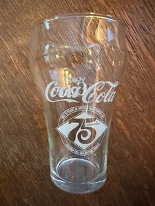 Coca-Cola Bottling Company Columbia, SC 75th Anniversary Bell Coke Glass 1977 - Picture 1 of 5