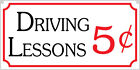 Driving Lessons 5c- 6x12 Aluminum Home Decor Garage Go Carts Cars sign