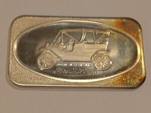 GORGEOUS TONED-MODEL T FORD LIZZIE CAR  1 TROY OUNCE .999 FINE SILVER BAR