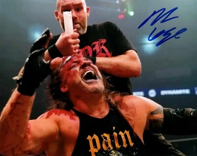 Nick Gage AEW Signed 8x10 Pro Wrestling Promo Photo Wrestler GCW Chris Jericho 4 - Image 1 of 4