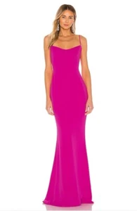Katie May Damn Gina Dress Electric Pink Low Back Elegant Party M NWT $295 - Picture 1 of 8
