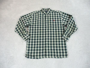 Ralph Lauren Shirt Boys Extra Large Green Red Pony Button Up Tartan Plaid Preppy - Picture 1 of 16