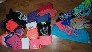 Girls Clothes (lot of 31 items) shirts, active wear, swim suits (multiple sizes) - Picture 1 of 6