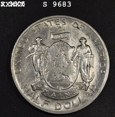 1920 Maine Centennial Commemorative Silver Half Dollar "AU++" - Image 1 of 2