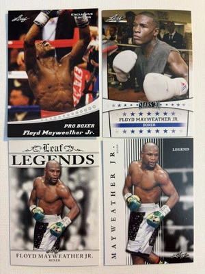 FLOYD MAYWEATHER JR LEGENDS 2020-23-24 LEGENDS LOT (4) BOXING CARDS - Image 1 of 4