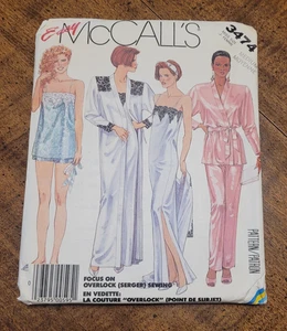 MCCALLS / 3474 / Robe Nightgown Camisole / MED - Picture 1 of 2