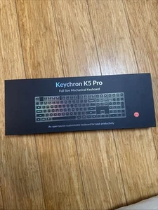 Keychron K5 Pro Wireless Mechanical Keyboard With White And Red  - Bild 1 von 2