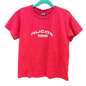 Nucor Arkansas Girls Pink Graphic Tee Youth XS - Picture 1 of 3