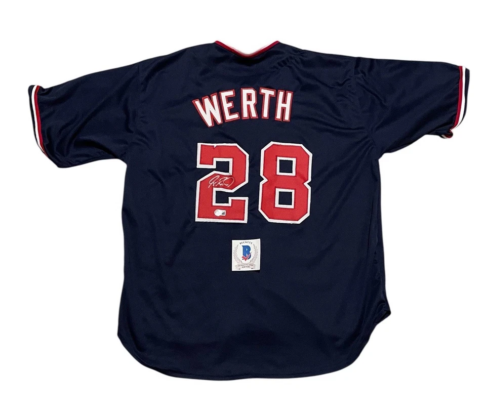 Camiseta firmada por Jayson Werth de los Nacionales de Washington autografiada por Beckett  Foto 1 de 2