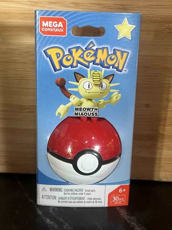 MEGA Construx Pokemon Star Series Meowth 30 Pcs GFC90