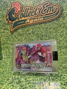 2023 Wild Card Alumination Dino-Might Brock Bowers 16/50 RC Shimmer SP Rare HTF - Picture 1 of 6