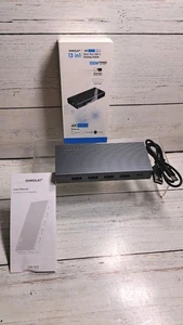 Stacja dokująca USB C 13 w 1 wiele portów, stacja dokująca podwójny monitor... - Zdjęcie 1 z 9