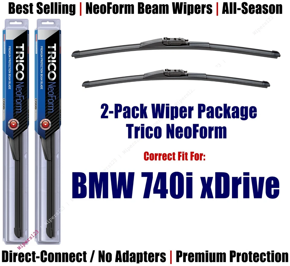 2pk Premium NeoForm Wipers fits 2019+ BMW 740i xDrive 162515/1915 - Image 1 of 1