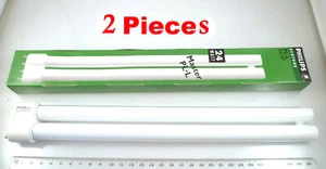 Philips Fluorescent Lamp-Master PL-L 24W830 4 Pin 2G11 Cap 2 Pieces OM0645 - Picture 1 of 2