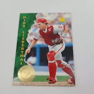 1995 Pinnacle Mike Lieberthal #156 Rookie Philadelphia Phillies Baseball Card - Picture 1 of 2