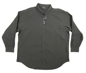 Camisa BIZ COLLECTION Para Hombre Talla Grande Negra Cuello Abotonado Bolsillos BNWT 5XL - Imagen 1 de 15