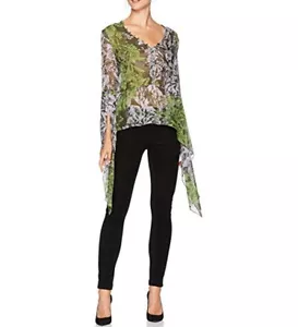 NUEVO BCBGMAXAZRIA CALLISTA GRABADO FLORAL ALTO-BAJO TOP GTN1Z455/M966A TALLA XS - Imagen 1 de 4