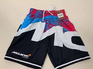 NEW MITCHELL AND NESS SHORTS MCLAREN X MIAMI HEAT COLLAB SMALL - Picture 1 of 3
