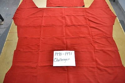 1970 70 1971 71 DODGE CHALLENGE FORRO DE PANO PERSONALIZADO VERMELHO 5 ARCO FEITO NOS EUA - Imagem 1 de 2