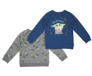 Disney Kids' 2-Pack Terry Sweatshirt Set Star Wars The Mandalorian Size 6T - Picture 1 of 5