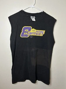 Vintage Lee Sports #8 Kobe T Shirt Made Tank Top Black With Fade 2000 Size XL Y - Picture 1 of 10