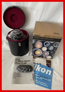 Nikon NIKKOR PC Micro 85mm f/2.8D Lens w/Box, Case, Strap & Caps NEW PERFECT!! - Picture 1 of 9