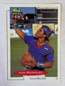 1991 Classic Best #136 Ivan Rodriguez (Rookie) Drillers / Rangers -NM- SEE PICS! - Picture 1 of 9