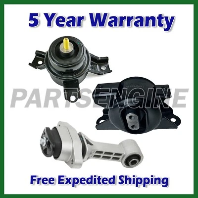 Motor & Transmission Mount Kit 3x For 2010-2011 Kia Soul 1.6L 2.0L Auto -K3683 - Image 1 of 4