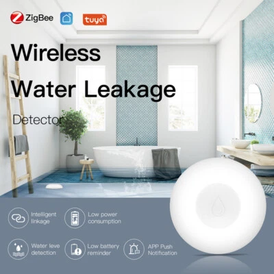 Tuya ZigBee Water Leak Detector Flood Sensor Water Tank Full Water Linkage Alarm - Image 1 of 4