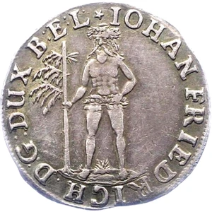 1670 Braunschweig Cal Hannover Aunc 1/3 Taler Giant Wildman Rare Type Germany - Bild 1 von 9