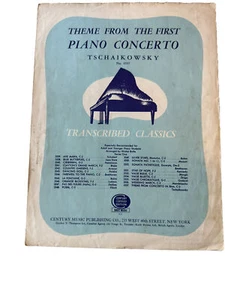 Theme From The First Piano Concerto Tschaikowsky No. 3557 Sheet Music - Picture 1 of 2
