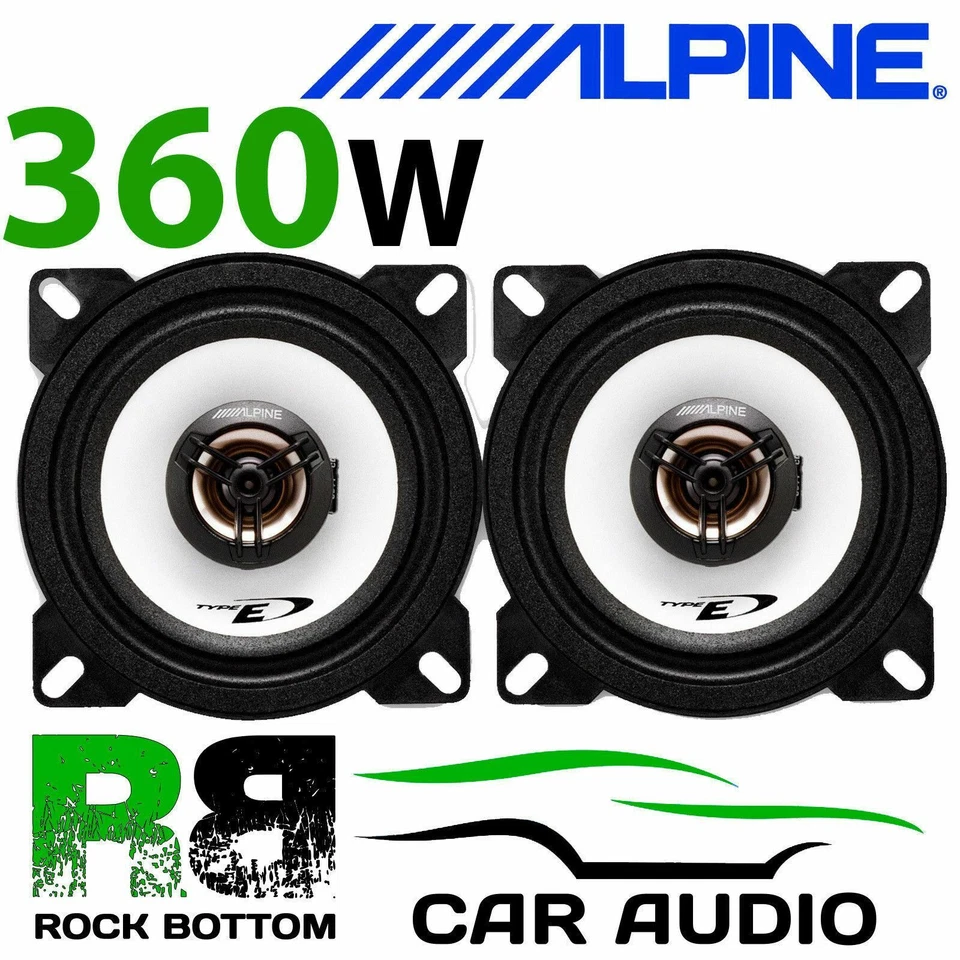 Alpine RENAULT KANGOO 97 on 4" 10cm 2 Way 360w Car Coaxial Dash Speakers