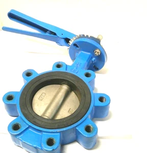 Pratt 4" 200 WOG Lug Butterfly Valve DI Body, 316SS Disc, Buna-N Seat, Lever - Picture 1 of 3