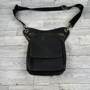 Bandolera de cuero para hombre Bolso Mensajero Cartera Bolso de hombro o cintura 2 cremalleras - Imagen 1 de 16
