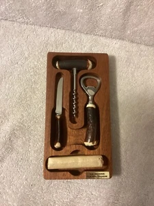1972 Dice Bar Games Stancraft Wooden genuine Staghorn Handles Set Drinking - Picture 1 of 5