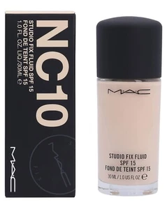 Nuovo! MAC Studio Fix Fondotinta Fluido SPF15 Ampio Spettro NC10 - Nuovo con scatola! - Foto 1 di 3