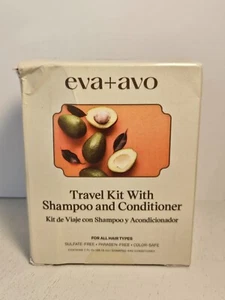 New eva+avo Cleansing Shampoo + Hydrating Conditioner Travel Kit 2X2FL Oz - Picture 1 of 2
