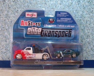Эвакуатор Maisto All Stars Elite Transport Wrecker и автомобиль Chevy Camaro Z/28 1968 года выпуска - Изображение 1 из 4
