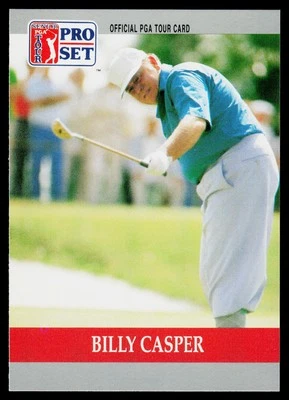 Billy Casper, 1990 Pro Set PGA Tour, #81, , RC - Image 1 of 2