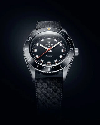 Nivada Grenchen Antarctic Diver Aquamar Black 38 mm Black AUTHORIZED DEALER - Image 1 of 3