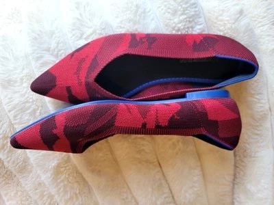 Sapatilhas elásticas Je Te Accompagne Toujours camufladas vermelhas tamanho 39 (8,5 EUA) - Imagem 1 de 4