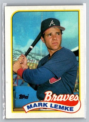 1989 Topps #327 Mark Lemke - Image 1 of 2