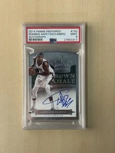 2014 Preferred Crown Royale Autograph Giannis Antetokounmpo /75 PSA 9 Milwaukee - Picture 1 of 2