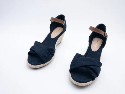 TOM TAILOR Escarpins Femmes Mocassins Chaussure Talon Schuh Bleu Taille 39 Eu - Photo 1/4