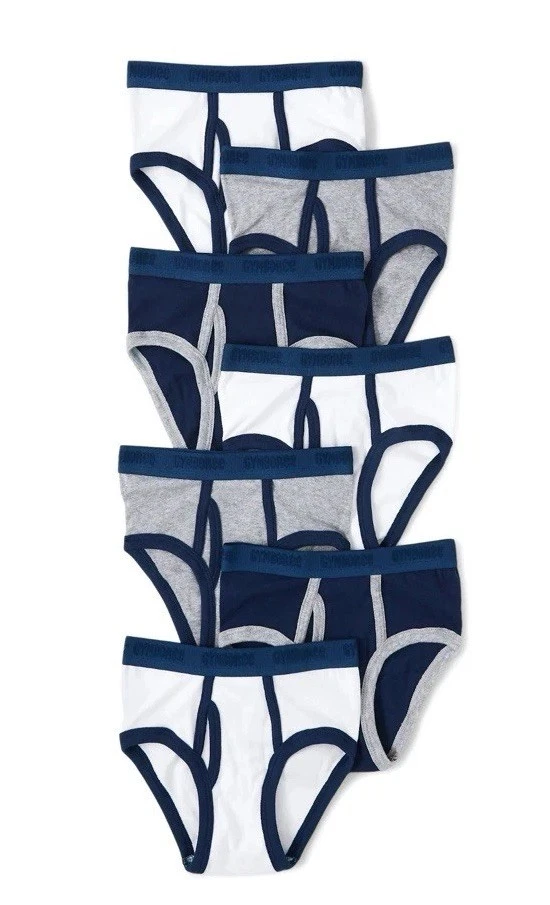 Roupa íntima básica Gymboree masculina tamanho 5-6 nova no pacote azul marinho branco cinza - Imagem 1 de 1