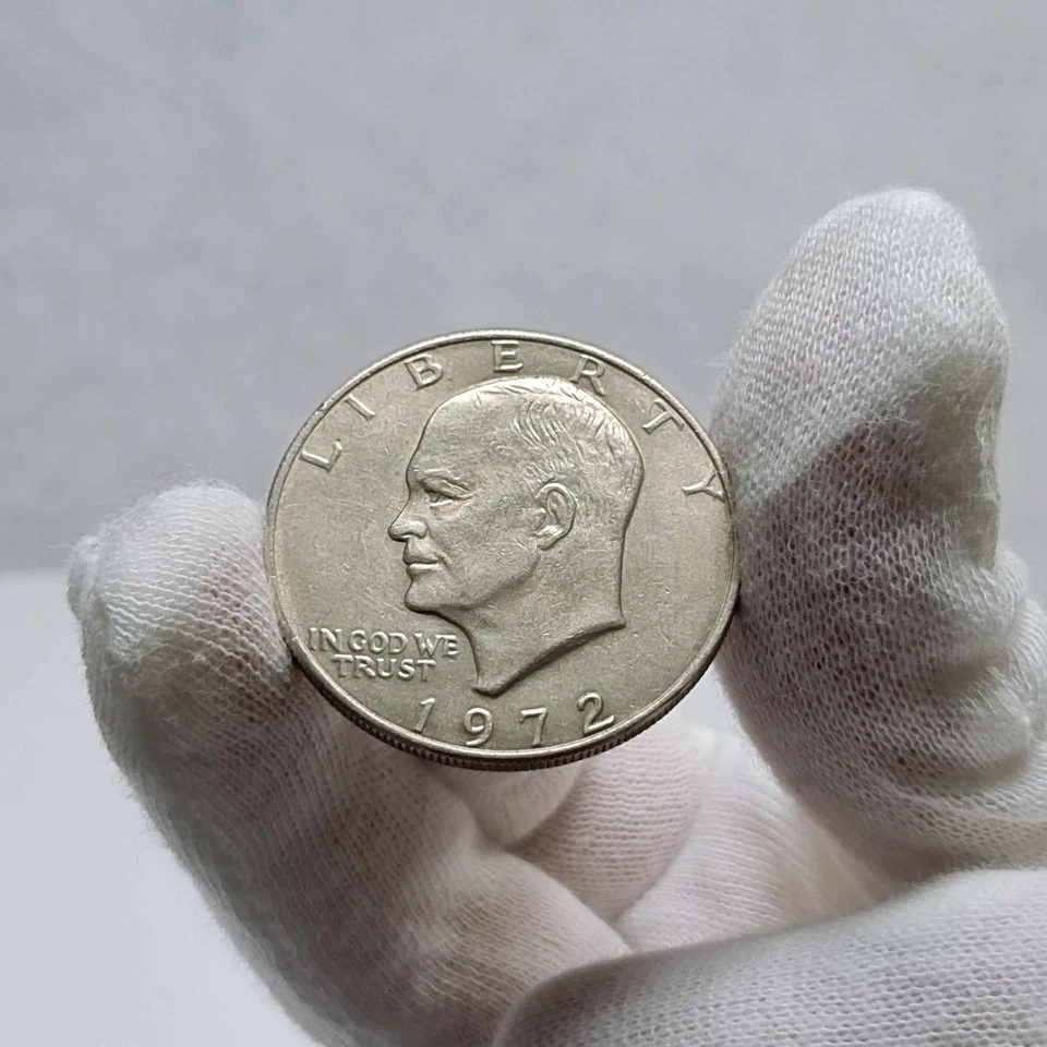 Moeda Eisenhower 1972 um dólar Liberty sem marca de cunhagem Estados Unidos da América - Imagem 1 de 4