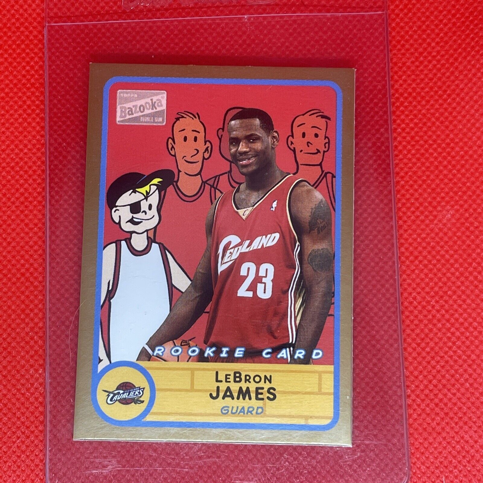 2003 Topps #276 Lebron James RC Bazooka Joe Gold NM-MT