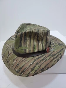 Vintage Sports Afield Bucket Hat Size XL Realtree Camouflage Made in USA - Picture 1 of 9