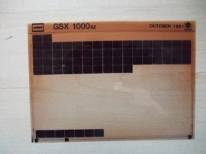 Genuine Suzuki GSX1000SZ Oct 1981 Motorcycle Parts Micro Fiche Microfiche - Picture 1 of 1