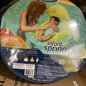 ๐งท SWIMWAYS INFANT SPRINGFLOAT SUN CANOPY, STEP 1, 3-9months ๐ - Picture 1 of 1